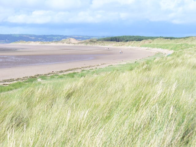 Whiteford Sands with the Loughor Estuary
