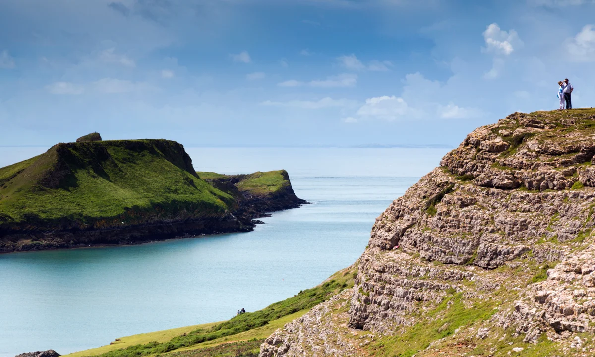 Rhossili Bay and sweeping coastal sands