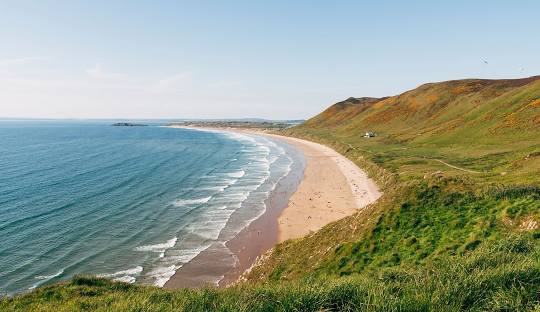 Rhossili Bay beach and coastline
